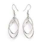 Stainless Steel Dangle Earrings Carved Gold Silver 65mm Pendant 46x19x4mm P155