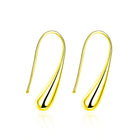 Silver Plated Threader Drop Dangle Hook Rose Yellow Gold Black Earrings L18
