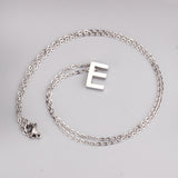 Stainless Steel Women's Unisex 18 Inch Necklace Pendant Letter Lobster Clasp S3