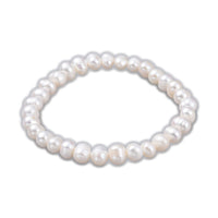 Natural Pearl Beads Stretch Bracelets 2"(5.2cm)  6-10MM Pear Size P507