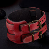 Leather Bracelet Colors 11 Inches 51MM Belt buckle  L465