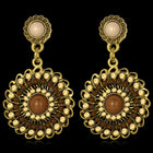 Antique Silver Plated Earrings  Chandelier Stud Clasp L822