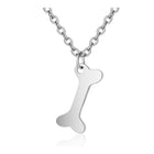 304 Stainless Steel Pendant Necklace Bone Stainless Steel Color 16" 1mm A399