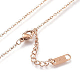 Stainless Steel Initial Pendant Necklace Lobster Letter V 17" Z500