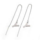 Stainless Steel Stud Earrings Earrings Ear Threads Alphabet Initial Letter Z314