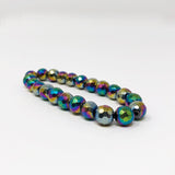 Electroplated Hematite Non-Magnetic Bracelet Unisex Adjustable Size X2