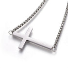 Adjustable Stainless Steel Slider Bracelet Box Chain Cross Gold Adjustable A113