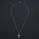Stainless Steel Pendant Necklace Lobster Pray Angel Silver Gold 15.7" 1.5mm P51