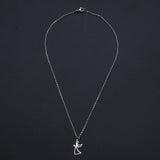 Stainless Steel Pendant Necklace Lobster Pray Angel Silver Gold 15.7" 1.5mm P51