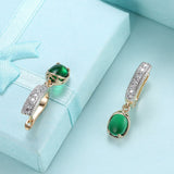 Platinum Plated Earrings Drop Dangle AAA Zirconia Blue Latch Back Clasp L591