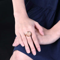 Rose Gold Platinum  Plated Fashion Ring Women B269