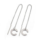 Stainless Steel Stud Earrings Earrings Ear Threads Alphabet Initial Letter Z314