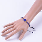 Adjustable Natural Labradorite Braided Bead Bracelets Brass Findings P509