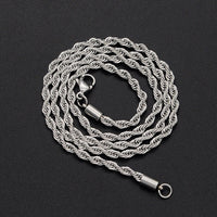 304 Stainless Steel Rope Chain Necklace Lobster Gold 18-26" 3mm  A419