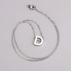 Stainless Steel Women's Unisex 18 Inch Necklace Pendant Letter Lobster Clasp S3
