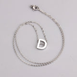 Stainless Steel Women's Unisex 18 Inch Necklace Pendant Letter Lobster Clasp S3