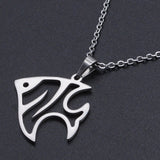 Stainless Steel Pendants Necklace Lobster Fish Silver 17.71" 45cm 1.5mm Z618