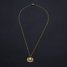 Halloween Stainless Steel Pendant Necklace Lobster Pumpkin Gold Silver 16" Z601