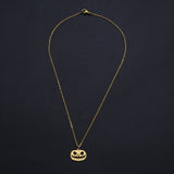 Halloween Stainless Steel Pendant Necklace Lobster Pumpkin Gold Silver 16" Z601
