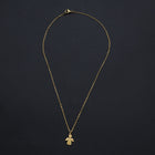 Stainless Steel Pendant Necklace Lobster Clasp Tag Angel Silver 15.7" 1.5mm P53