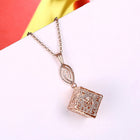 Yellow Gold Plated Necklace Pendant Drop 19 Inches 1MM Lobster Clasp B291