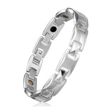 Stainless Steel Panther Chain Watch Bracelet Watch Clasp Silver Color 8.2" A141