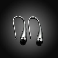 Silver Plated Threader Drop Dangle Hook Rose Yellow Gold Black Earrings L18