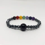 Hematite Non-Magnetic Bracelet Mens Womens Unisex Adjustable Size X19