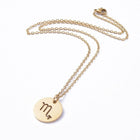 Stainless Steel Pendant Necklace Lobster Zodiac Sign Gold Silver 17.7" 2mm Z447