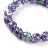 Ocean White Jade Stretch Bracelets 8MM 10MM Beads 2-1/8"(5.3cm)  P523