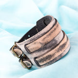 Leather Bracelet Colors 11 Inches 51MM Belt buckle  L465