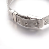304 Stainless Steel Watch Band Belt Fit Slide Charms Blue Plated 8.5" 10mm A150