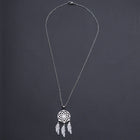 Stainless Steel Pendant Necklace Lobster Dream Catcher Feather 17.7" 1.5mm P102