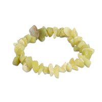 ful Gemstone Chips Stretch Turquose Jade Quartz Aventurine Bracelet P280