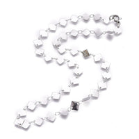 Stainless Steel Chain Necklaces Lobster Rhombus Gold 16.37 inches 41.6cm Z555