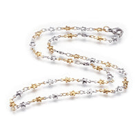 Stainless Steel Necklace Lobster Ion Plating  IP Star 17.3"~17.7" 44~45cm Z645