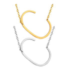 Stainless Steel Women's Unisex 18 Inch Necklace Pendant Letter Lobster Clasp S1