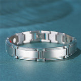 Stainless Steel Panther Chain Watch  Bracelet Watch Clasp Silver Color 8.5" A135