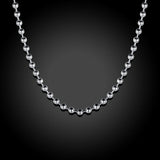 Sterling Silver Plated Necklace Chain 16-24 Inches 3MM Lobster Clasp B358