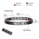 Stainless Steel Watch Bracelet  Gunmetal Black Gold Silver 7.8"  A117