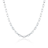 Sterling Silver Plated Necklace Chain 18-24 Inches 2MM Lobster Clasp B361