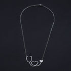 Stainless Steel Pendant Necklace Lobster Clasp Nurse Silver 17.71" 2mm P44