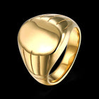Stainless Steel Yellow Gold Platinum Black Gunmetal Plated Mens Plain Band Ring B554