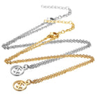 Stainless Steel Pendant Necklace Lobster Zodiac Sign Gold Silver 16.3" 2mm Z578