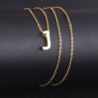 Stainless Steel Women's Unisex 18 Inch Necklace Pendant Letter Lobster Clasp S3