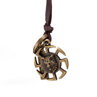 Genuine Leather Necklace Pendant  Adjustable Size Slide Clasp B469