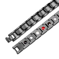 Stainless Steel Panther Chain Watch  Bracelet Gunmetal 8.5"  A125