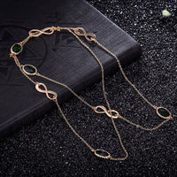 Yellow Gold Plated Necklace Chain AAA Zirconia Lobster Clasp B388