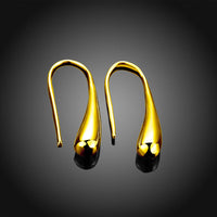 Silver Plated Threader Drop Dangle Hook Rose Yellow Gold Black Earrings L18