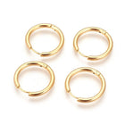 Stainless Steel Hoop Earrings Rose Gold Purple Black Huggie 1" Pin 1mm  P623